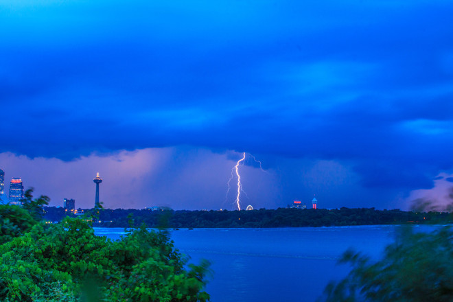 Lightning at Niagara Niagara Falls, Ontario Canada