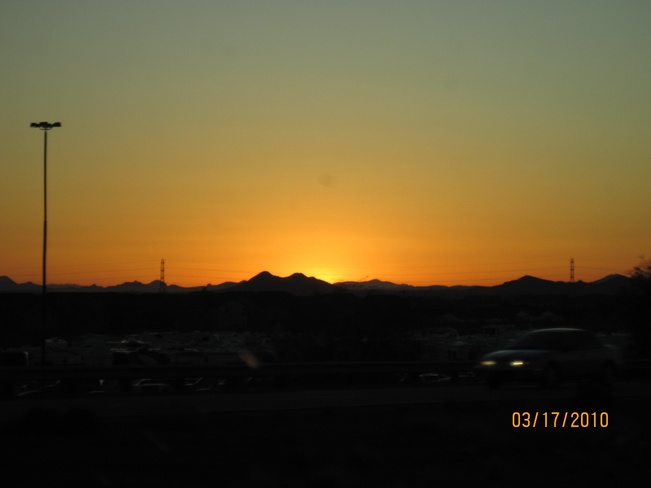 Desert sunset Mesa, Arizona United States