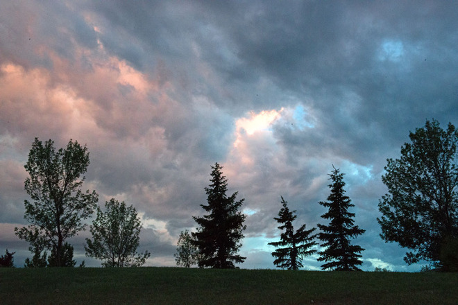 Stormy Sunset Lethbridge, Alberta Canada