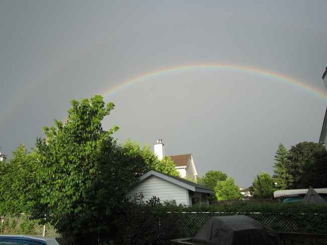 Double rainbow Orleans, Ontario Canada