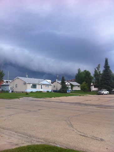 Storm moving in. Swan Hills, Alberta Canada