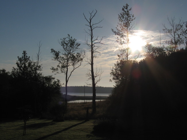 sun rise in Antigonish, Nova Scotia Canada
