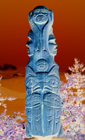 Totem Pole Lions Bay, British Columbia Canada