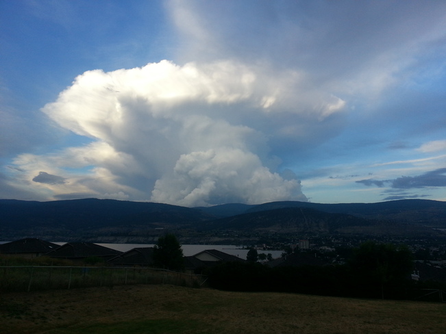 mushroom cloud Penticton, British Columbia Canada