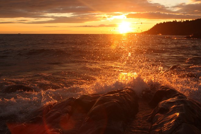 Sunset Agawa Bay, Ontario Canada