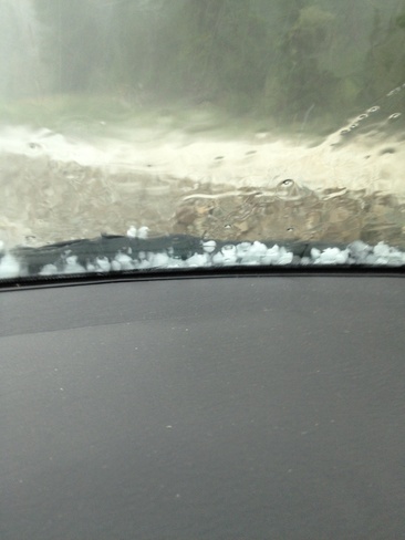Hail over an inch thick! Princeton, British Columbia Canada