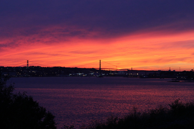 Beautiful Sunset on the Halifax Harbour Halifax, Nova Scotia Canada