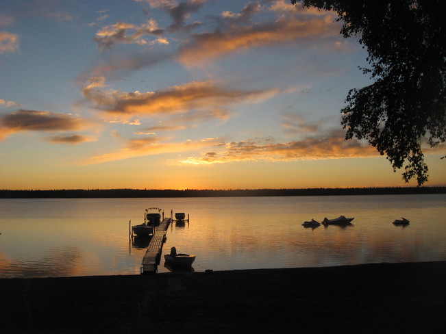 Sunrise Waskesiu Lake, Saskatchewan Canada