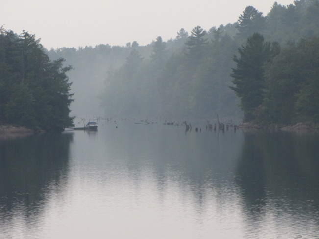 Mist in the Bay Catchacoma Lake, Ontario Canada