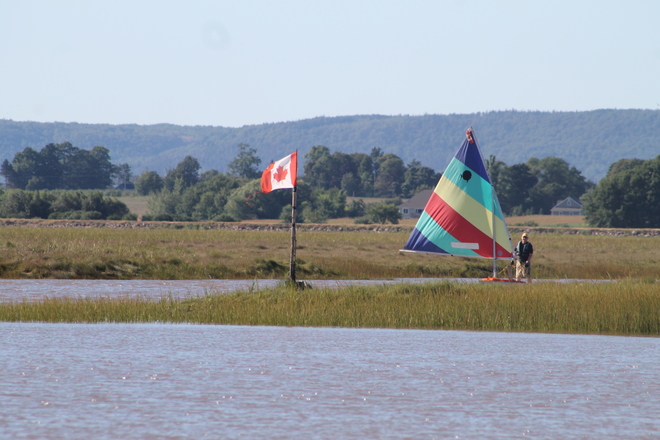 Clear Sailing at High Tide in Wolfville Harbour Wolfville, Nova Scotia Canada