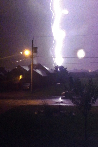 Lightning bolt Windsor, Ontario Canada