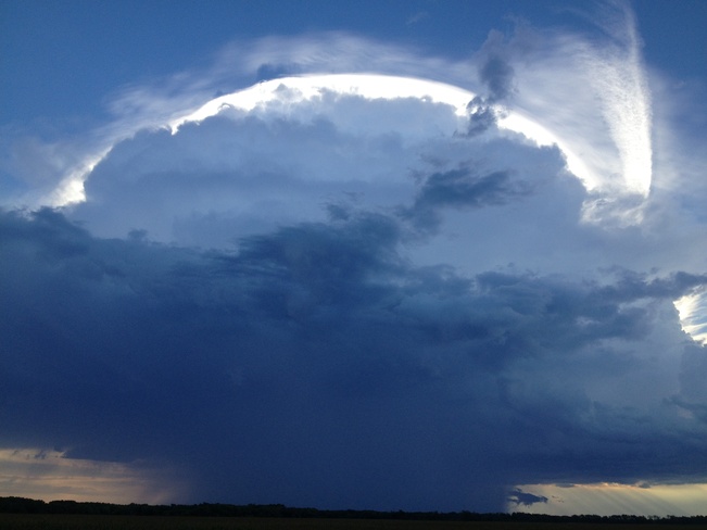 storm cloud La Broquerie, Manitoba Canada