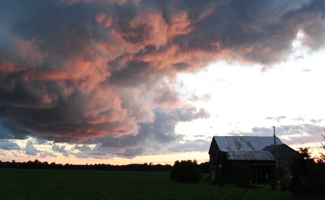 storm clouds Walkerton, Ontario Canada