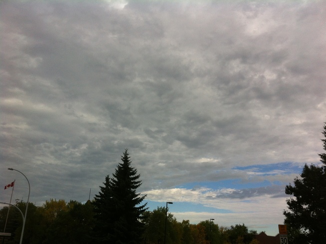 storm clouds rolling in Edmonton, Alberta Canada