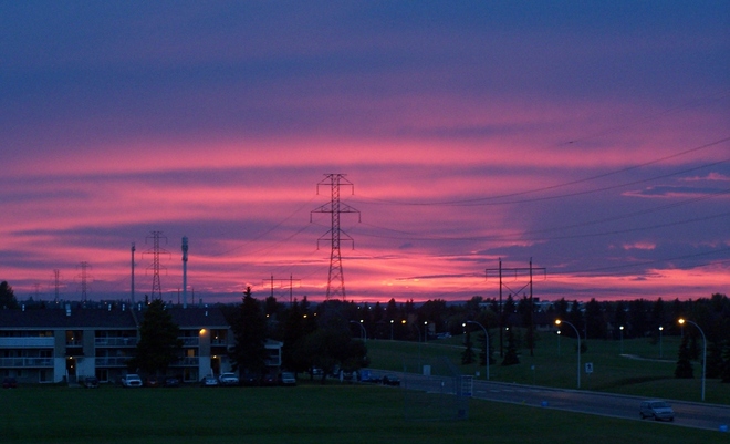 Sunset Edmonton, Alberta Canada