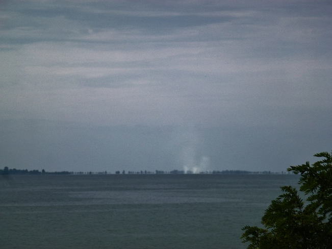 Possible Water Spouts on Lake Erie Port Ryerse, Ontario Canada