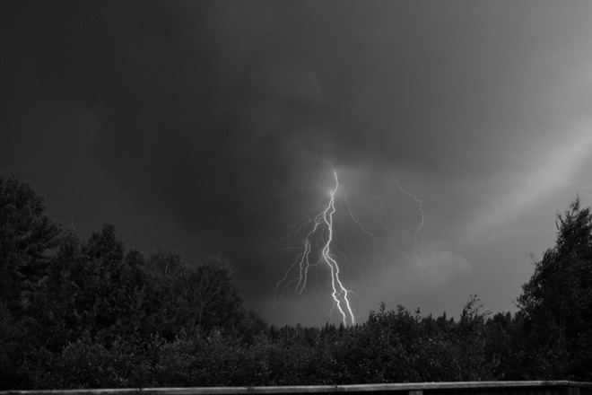 Lightning from my balcony Fredericton, New Brunswick Canada