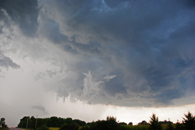 Storm approaching Ingersoll, Ontario Canada