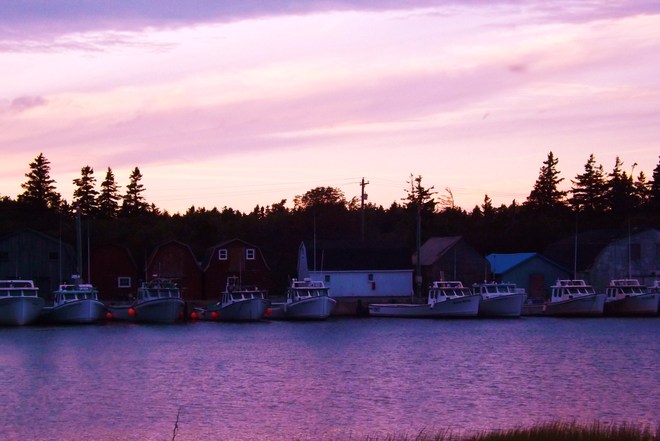 harbor sunset Malpeque, Prince Edward Island Canada