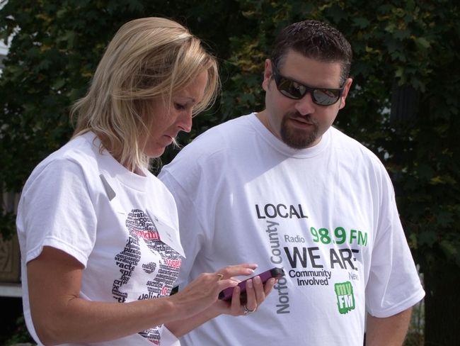 Sorting out the details for the annual Terry Fox Run Simcoe, Ontario Canada