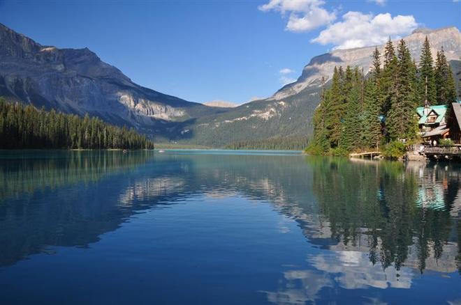 Peaceful Emerald Lake Field, British Columbia Canada