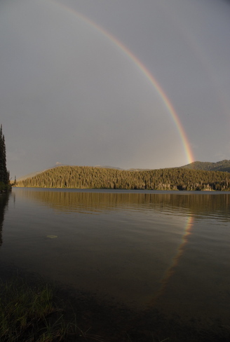 double rainbow Burns Lake, British Columbia Canada