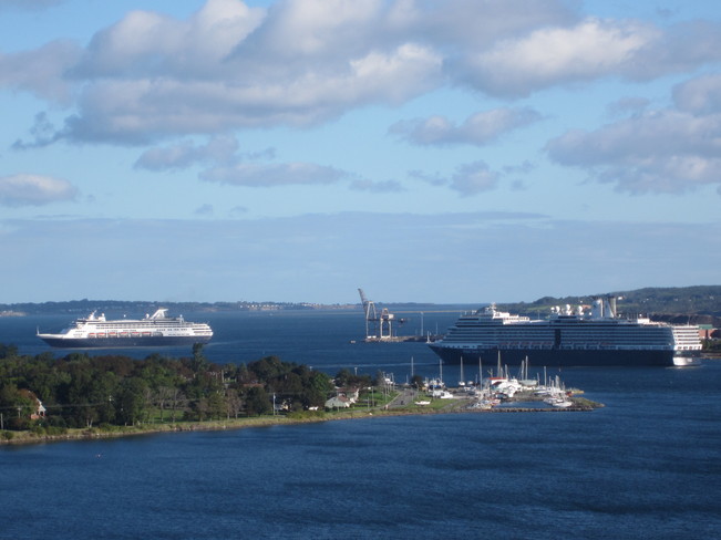 Cruise Visitors Arriving Sydney, Nova Scotia Canada