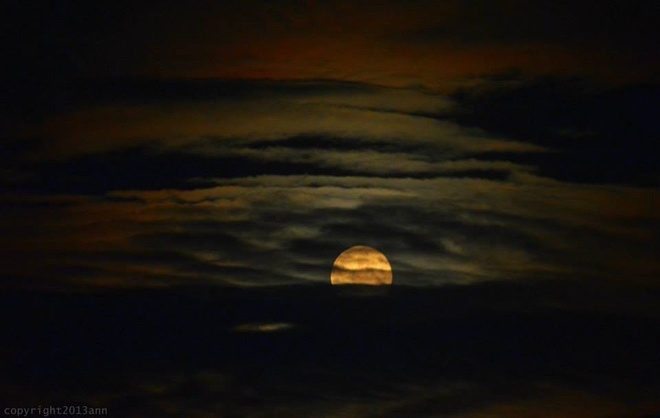 the moon Sechelt, British Columbia Canada