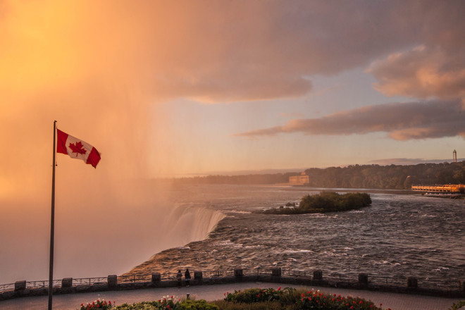 Sunrise, Mist, and Niagara Falls Niagara Falls, Ontario Canada
