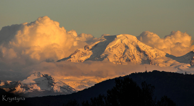 Mt Baker from Mission Mission, British Columbia Canada