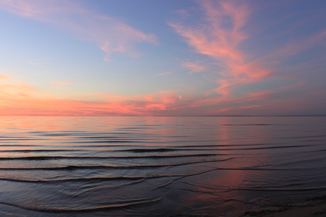 sunset Wasaga Beach, Ontario Canada