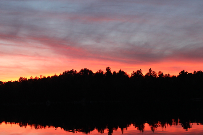 Sunset in Northern Ontario Levack, Ontario Canada