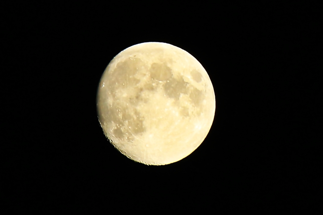 Night Moon on 12 sept Lunar year Surrey, British Columbia Canada