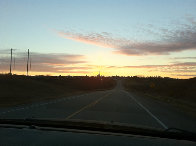 sunrise. Wainwright, Alberta Canada