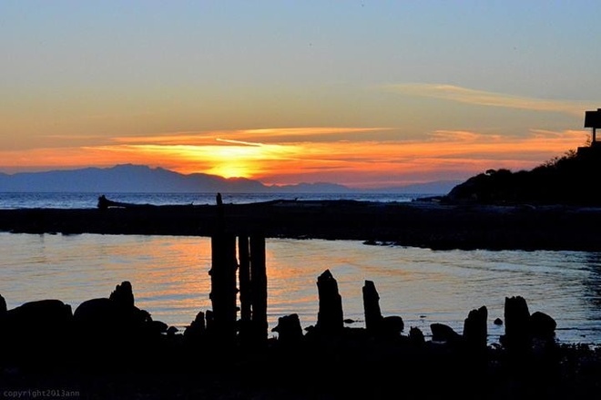 beautiful sunset Sechelt, British Columbia Canada