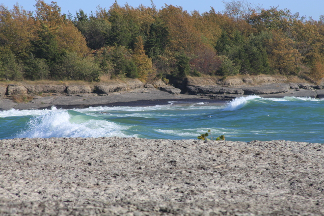 Point Petrie sun, sand, stone, surf and solitude Picton, Ontario Canada