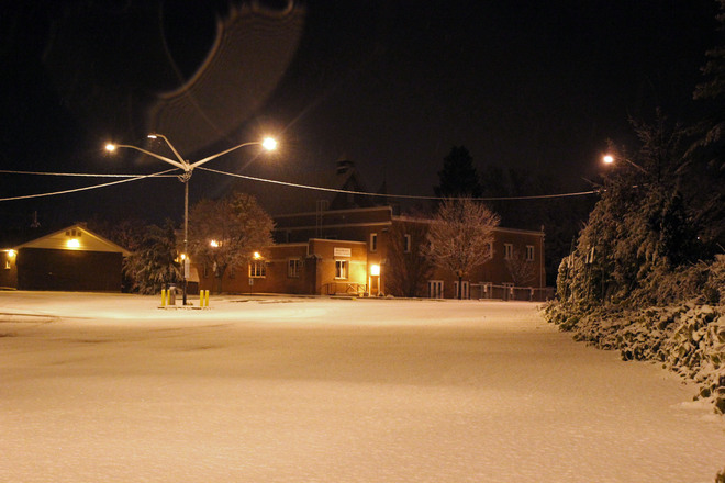 First Snowy Night Bracebridge, Ontario Canada