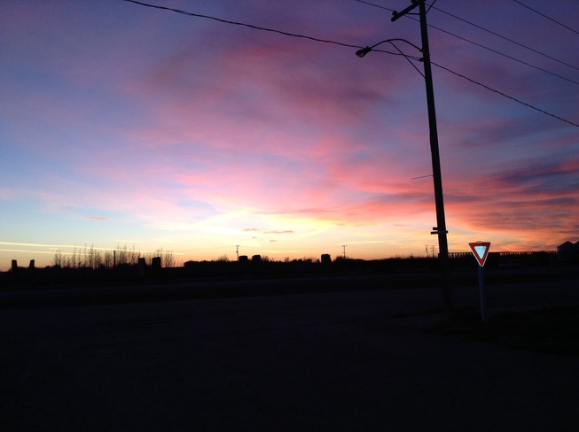beautiful sunsets Young, Saskatchewan Canada
