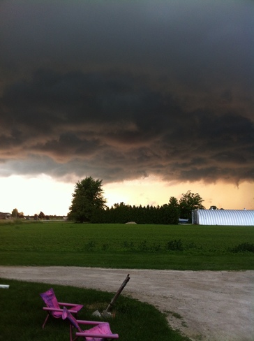 Storm clouds South Woodslee, Ontario Canada