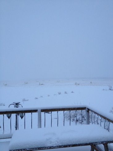 first snowfall Paynton No. 470, Saskatchewan Canada