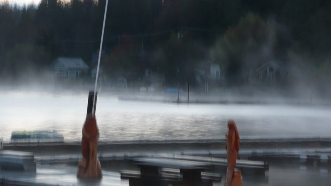 lake mist Shawnigan Lake, British Columbia Canada
