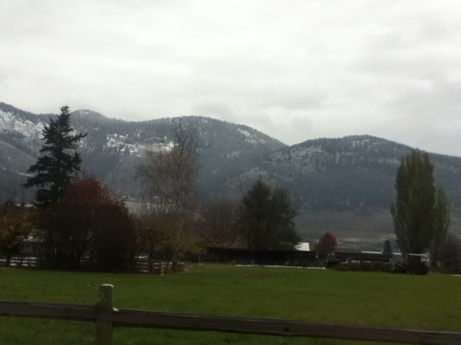 dusting in the hills South Vernon, British Columbia Canada