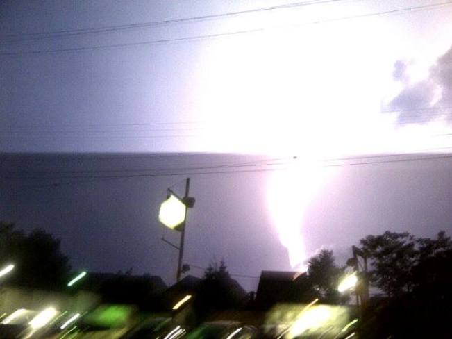 Lightning during an intense storm Hamilton, Ontario Canada