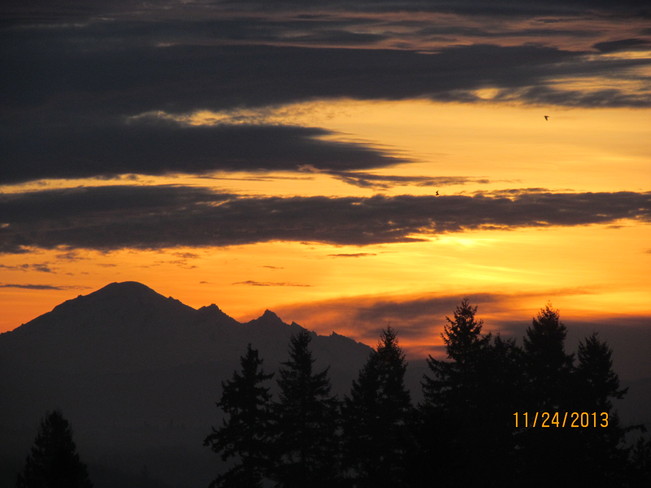 Mount Baker Sunrise Surrey, British Columbia Canada