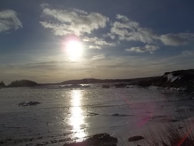 Freezing Over Birchy Bay, Newfoundland and Labrador Canada