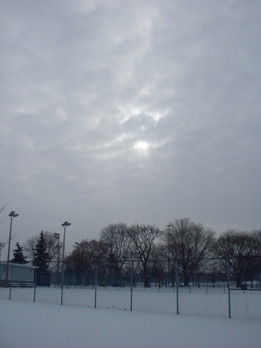 Sky after the snowstorm Scarborough, Ontario Canada