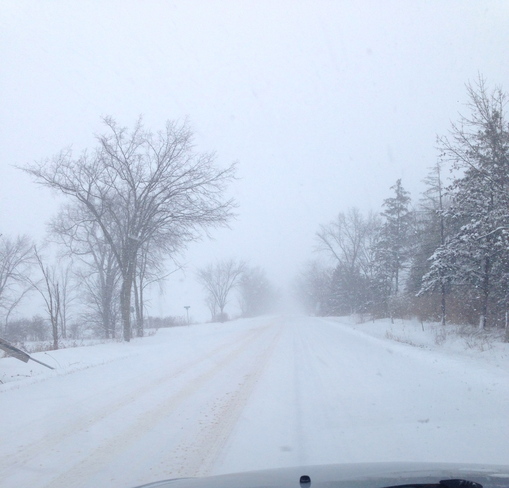 Snowy Roads Smithville, Ontario Canada
