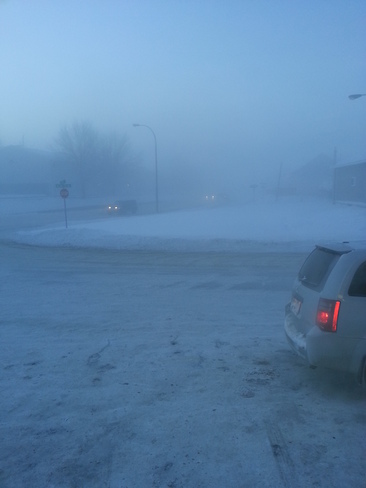 Icy Fog Timmins, Ontario Canada