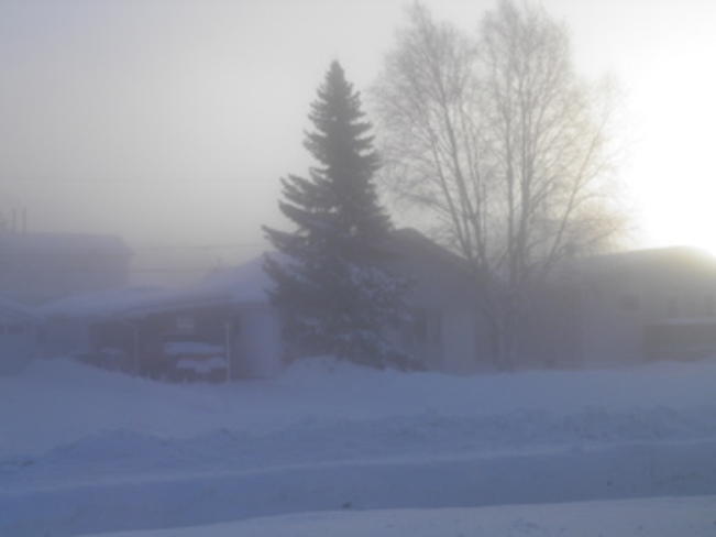 Ice Fog Timmins, Ontario Canada