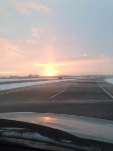 Prairie Sun in the Winter Regina, Saskatchewan Canada